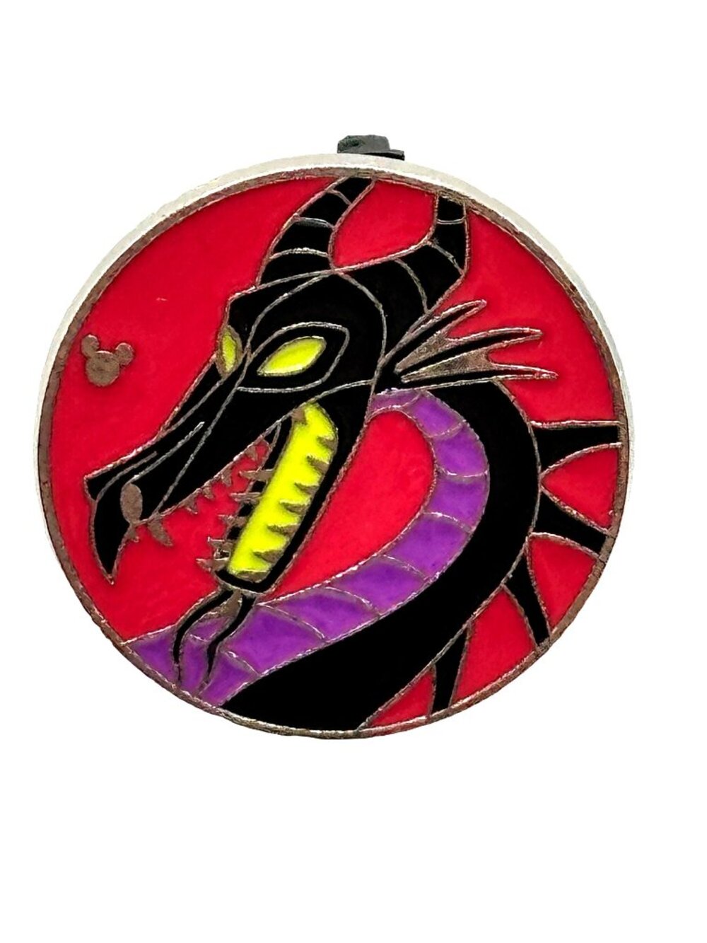Disney Maleficent Dragon Pin Hidden Mickey Trading Pin 2015 WDW